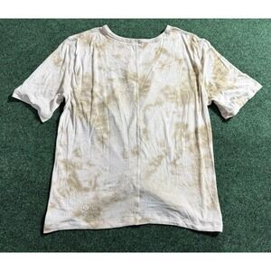 LULULEMON Top Womens Diamond Dye‎ Light Ivory Crescent Tee